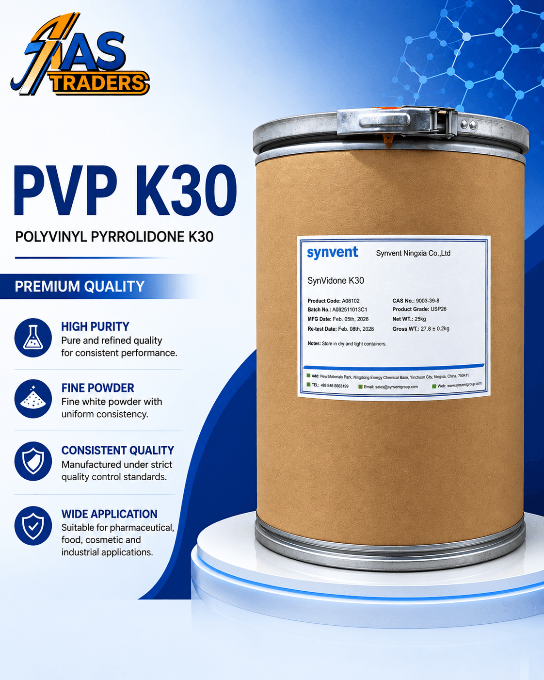 AS Traders PVP K30 product presentation
