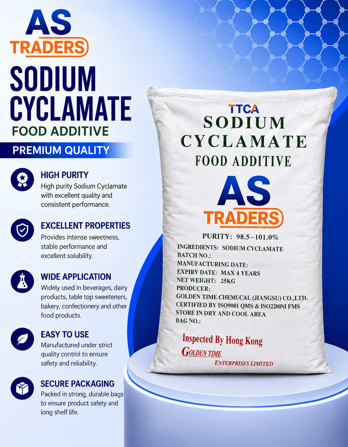 AS Traders Sodium Cyclamate product presentation